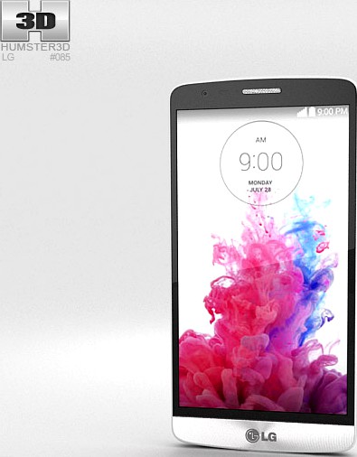 3D model of LG G3 S Silk White