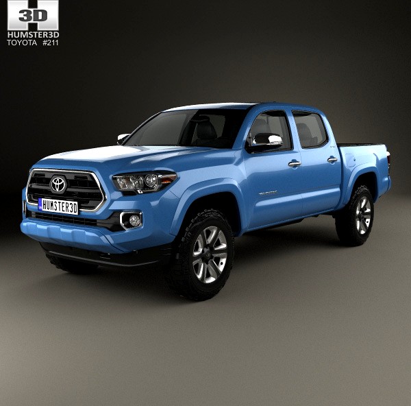 3D model of Toyota Tacoma Double Cab Short Bed 2014