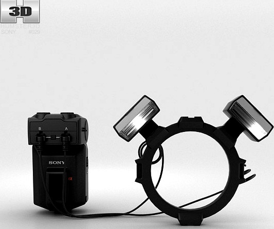 3D model of Sony HVL-MT24AM Macro Twin Flash Kit