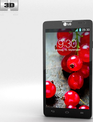 3D model of LG Optimus L9 II Black