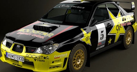 3D model of Subaru Impreza WRX STI 2006