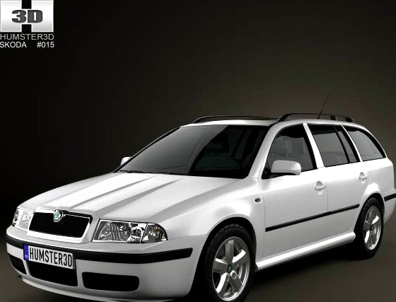 3D model of Skoda Octavia Tour Combi 2000