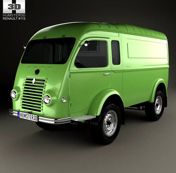 3D model of Renault Goelette (1400 kg) 1949