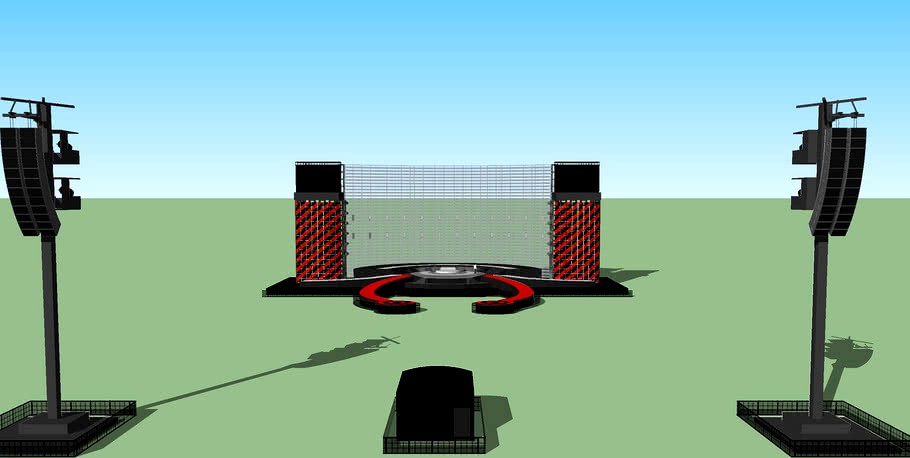 U2 Vertigo stage (Outdoor)