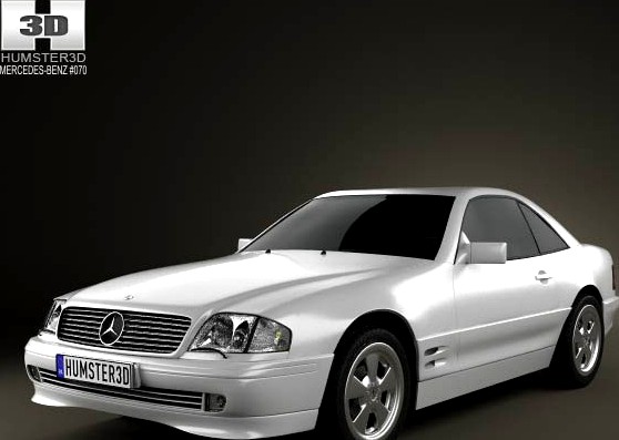 3D model of Mercedes-Benz SL-class (R129) 2002