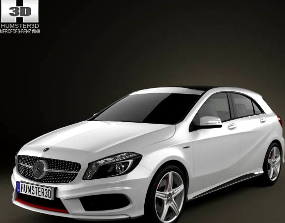 3D model of Mercedes-Benz A-class 2013