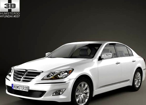 3D model of Hyundai Genesis (Rohens) sedan 2012