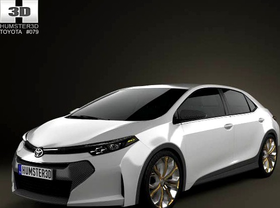 3D model of Toyota Corolla Furia 2013