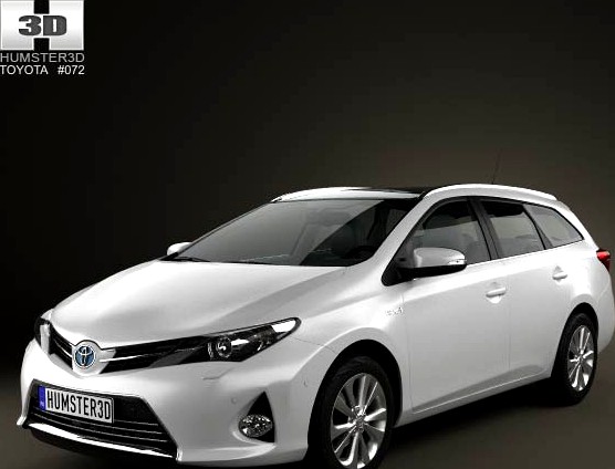 3D model of Toyota Auris Touring Hybrid 2013