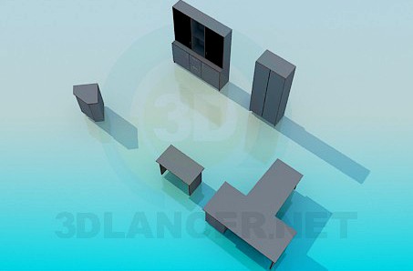 3D Model Office furniture set