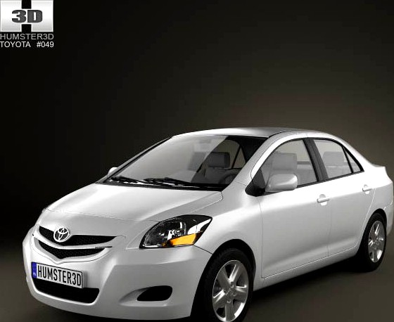 3D model of Toyota Yaris sedan (Vios, Belta) 2011