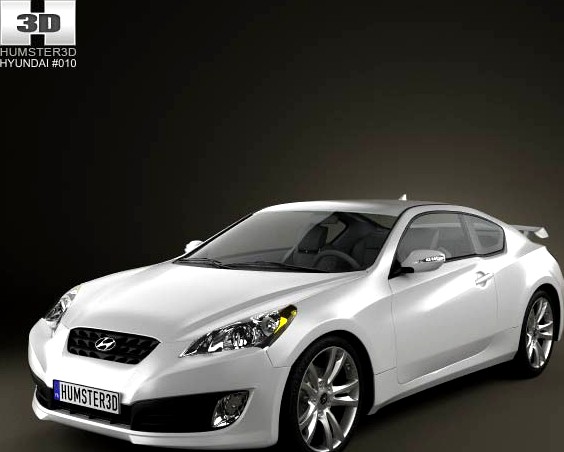 3D model of Hyundai Genesis Coupe 2011