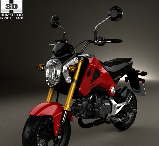 3D model of Honda Grom 125 2014