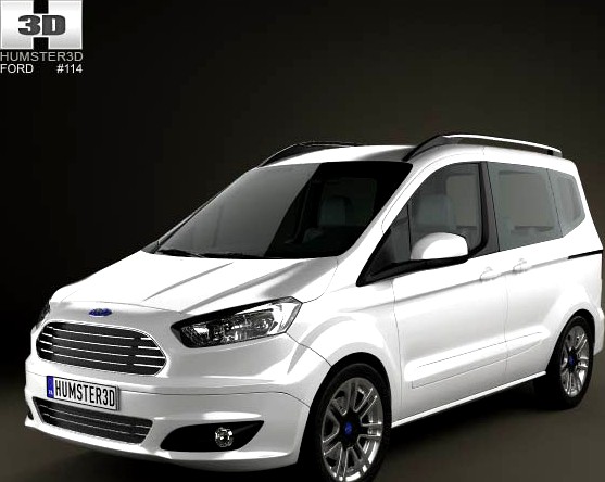 3D model of Ford Tourneo Courier 2013