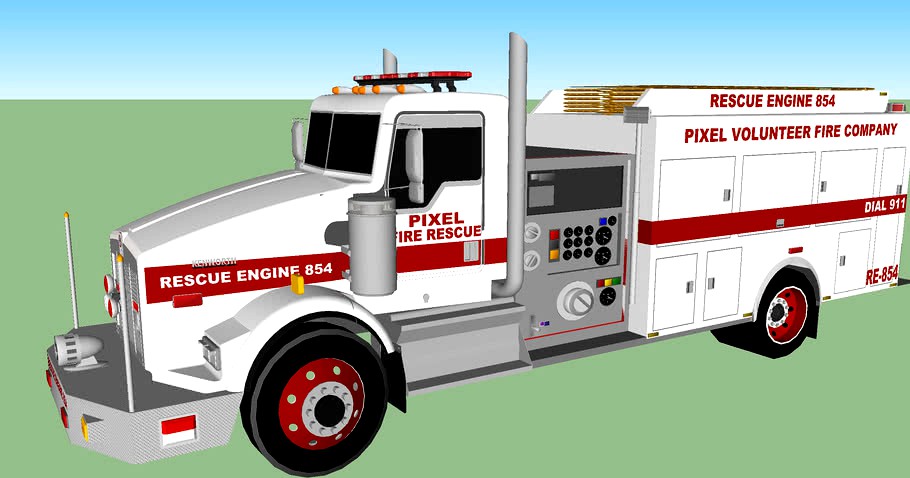 PIXEL FIRE RESCUE ENGINE COMPANY 854