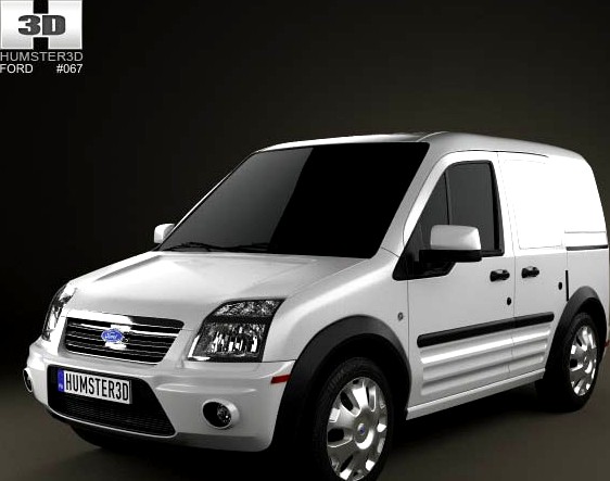 3D model of Ford Transit Connect SWB 2012