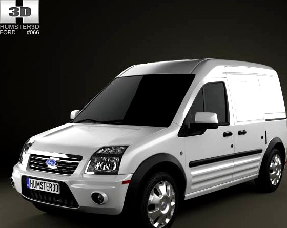 3D model of Ford Transit Connect LWB 2012