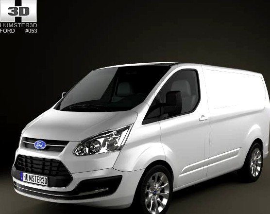 3D model of Ford Transit Custom SWB 2012