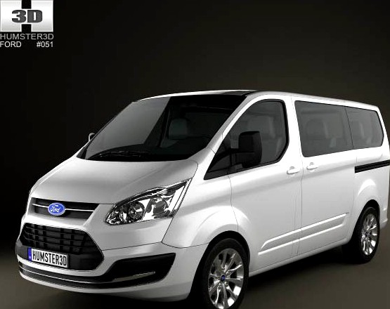 3D model of Ford Tourneo Custom SWB 2012