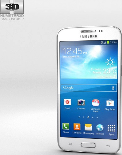 3D model of Samsung Galaxy Core Lite LTE White