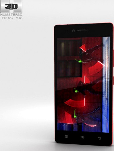 3D model of Lenovo Vibe Shot Crimson