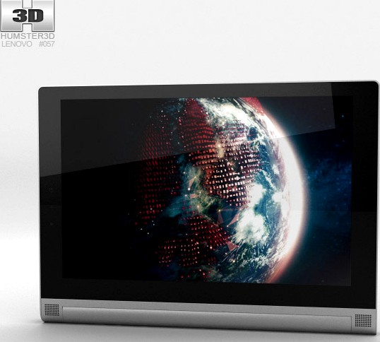 3D model of Lenovo Yoga Tablet 2 10-inch Platinum