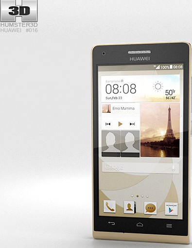 3D model of Huawei Ascend G6 Gold