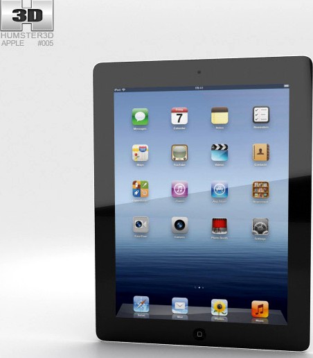 3D model of Apple The new iPad WiFi (iPad 3)