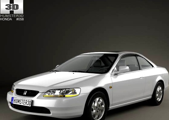 3D model of Honda Accord coupe 1998