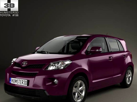 3D model of Toyota Urban Cruiser with HQ interior 2008