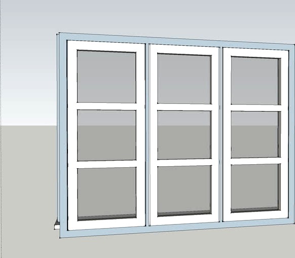 3 fags bondehus-vindue
