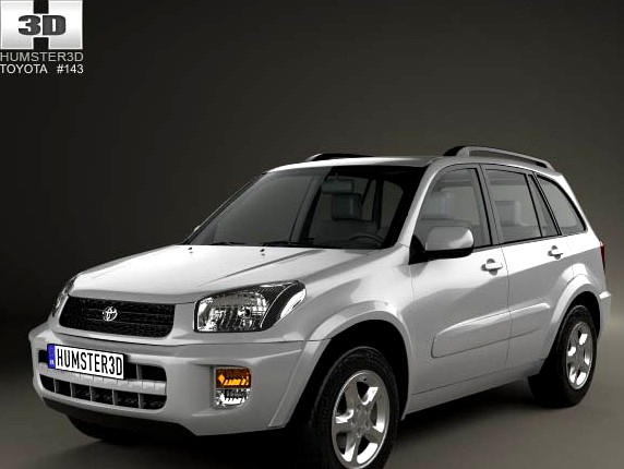 3D model of Toyota RAV4 5-door 2001