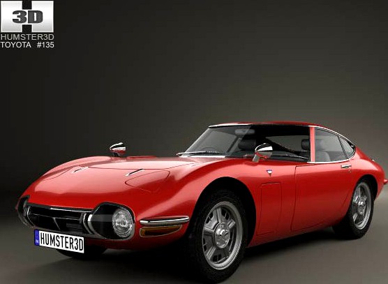 3D model of Toyota 2000GT 1967