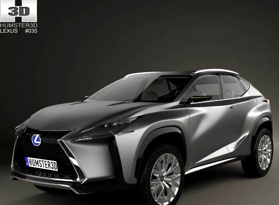 3D model of Lexus LF-NX 2013