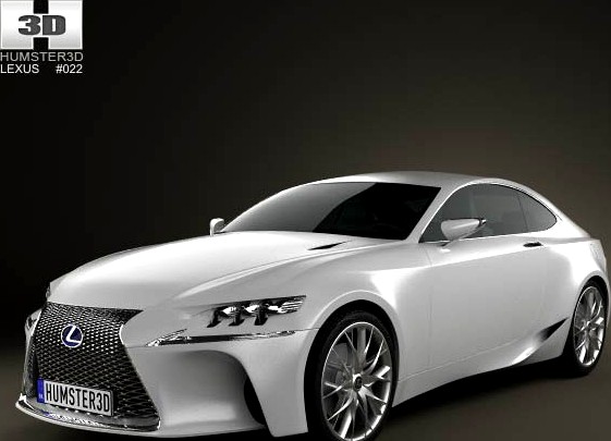 3D model of Lexus LF-CC 2012