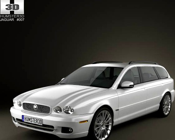 3D model of Jaguar X-Type estate 2009