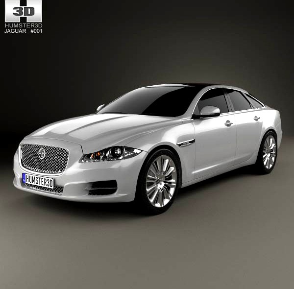 3D model of Jaguar XJ (X351) 2010