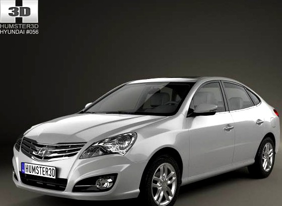 3D model of Hyundai Elantra Yue Dong 2011