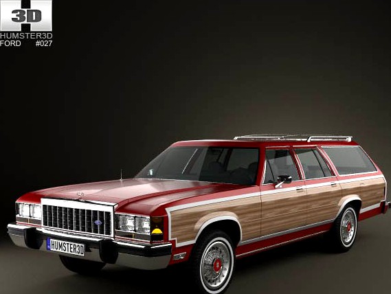 3D model of Ford Country Squire 1979-1991