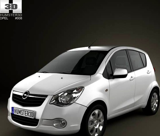 3D model of Opel Agila 2008