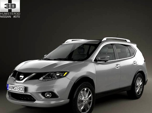3D model of Nissan Rogue 2014