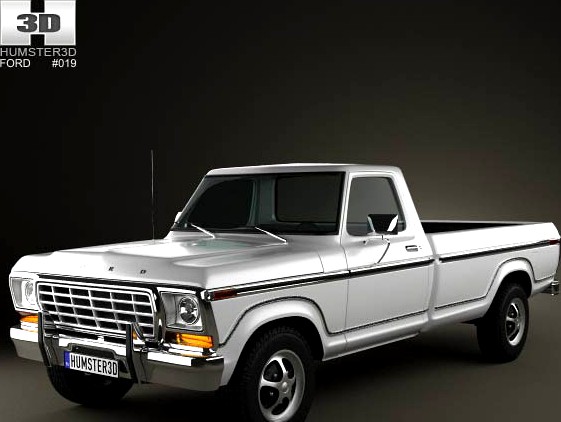 3D model of Ford F150 1978