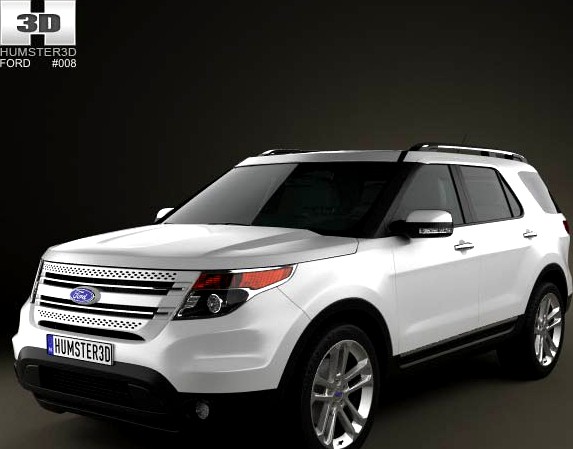 3D model of Ford Explorer 2011