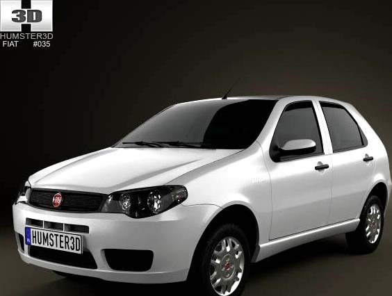 3D model of Fiat Palio Fire Economy 2012