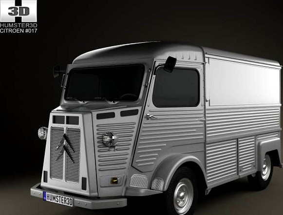 3D model of Citroen H Van 1980