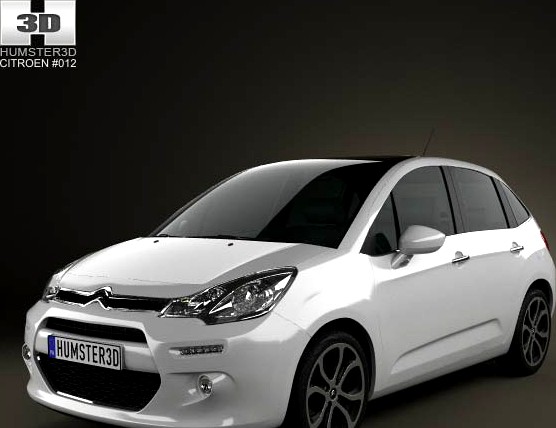 3D model of Citroen C3 2013