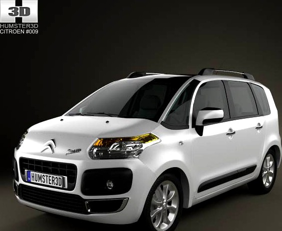 3D model of Citroen C3 Picasso 2009