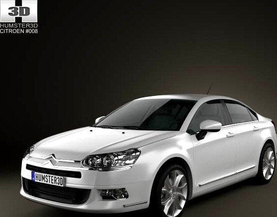 3D model of Citroen C5 Saloon 2011