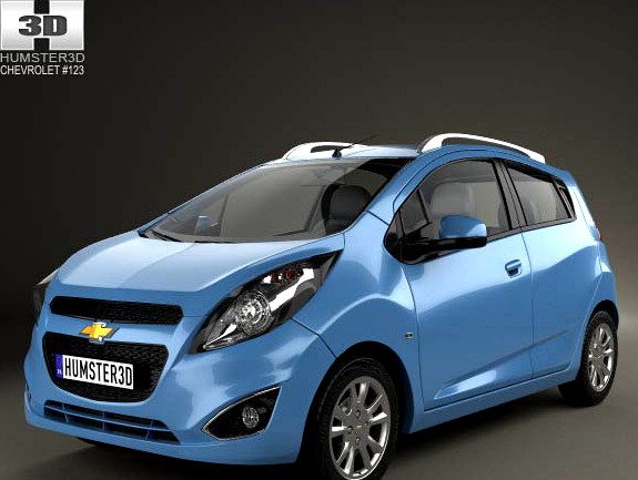 3D model of Chevrolet Spark LS 2013