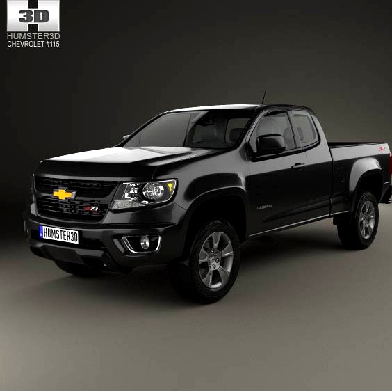 3D model of Chevrolet Colorado Extended Cab 2014